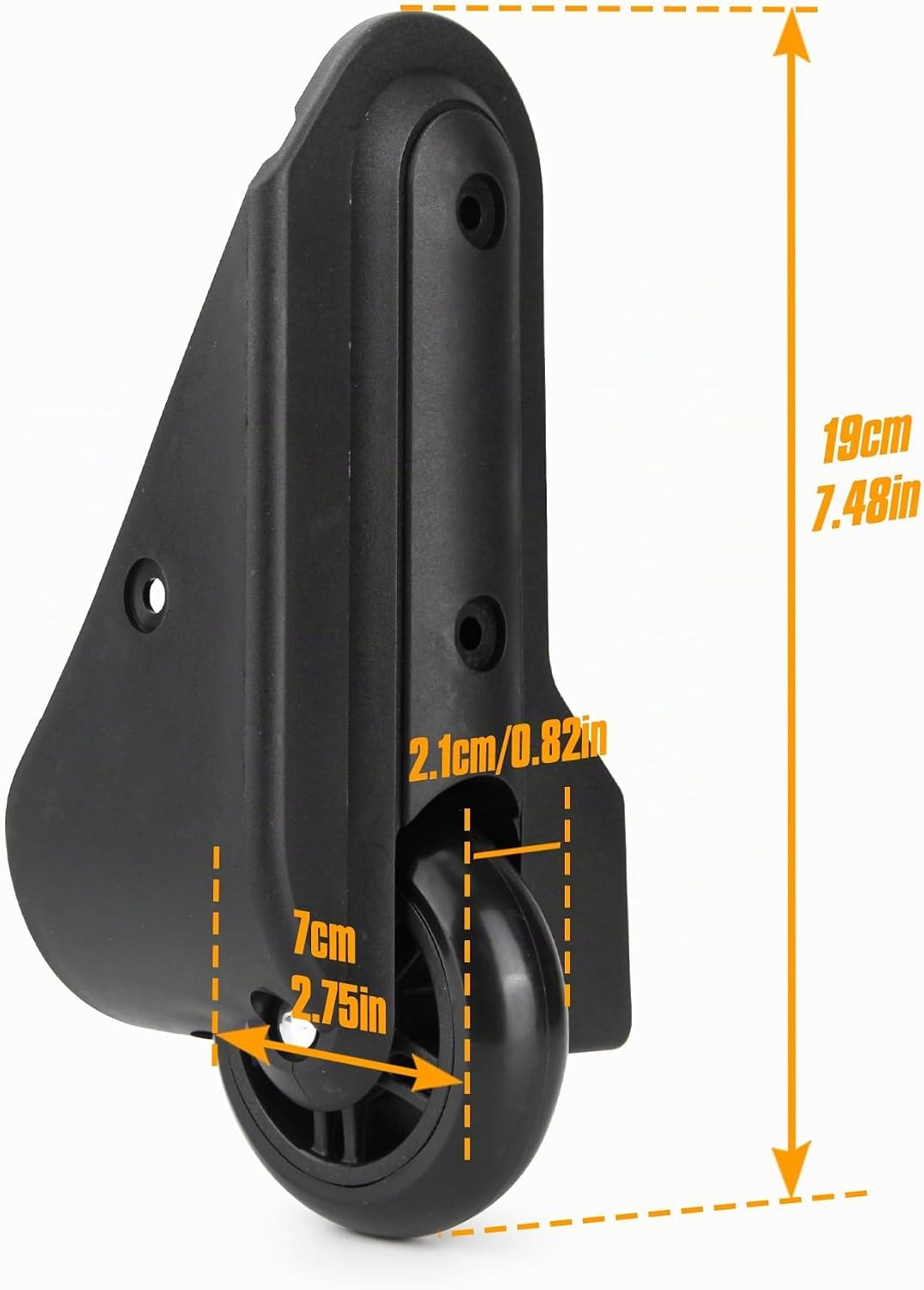 1 Pair Kofferrollen Gepäck Ersatzräder Gummi Koffer Ersatzräder Ersatzrollen(VD047), VD047
