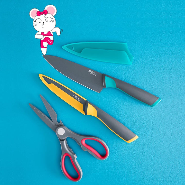 Tefal G804S4 Chefclub Pasta La Vista Kochgeschirr-Set | Titanium Antihaftversiegelung | Thermo-Signa