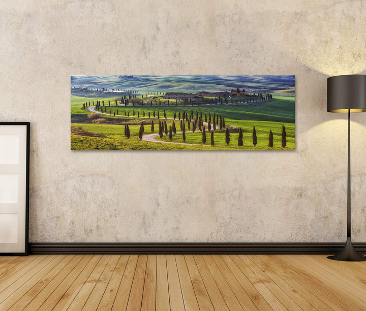 islandburner Bild auf Leinwand Magische Reise Felder Der Toskana Bilder Wandbilder Poster Leinwand 1