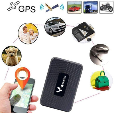 Winnes Mini GPS Tracker 4G, Mini GPS Tracker mit starkem Magneten Echtzeit Positionierung Anti-Lost