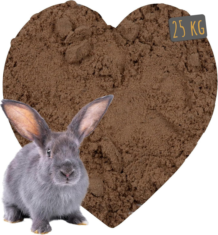 Petigi 25 kg Kaninchen Buddelsand für Buddelkisten von Kaninchen, Hasen, Chinchilla, für Sensible Pf