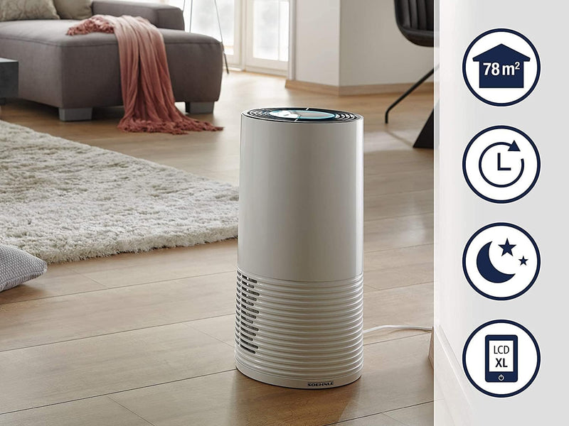 Soehnle Airfresh Clean Connect 500 mit Bluetooth Luftreiniger mit App-Anbindung, Air Purifier reinig