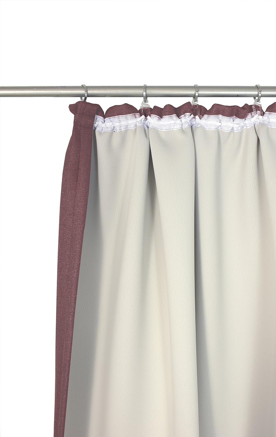 Wirth Fertigschal mit Kräuselband, Polyester, Beere, 245 x 132 cm 245 x 132 cm Beere, 245 x 132 cm B