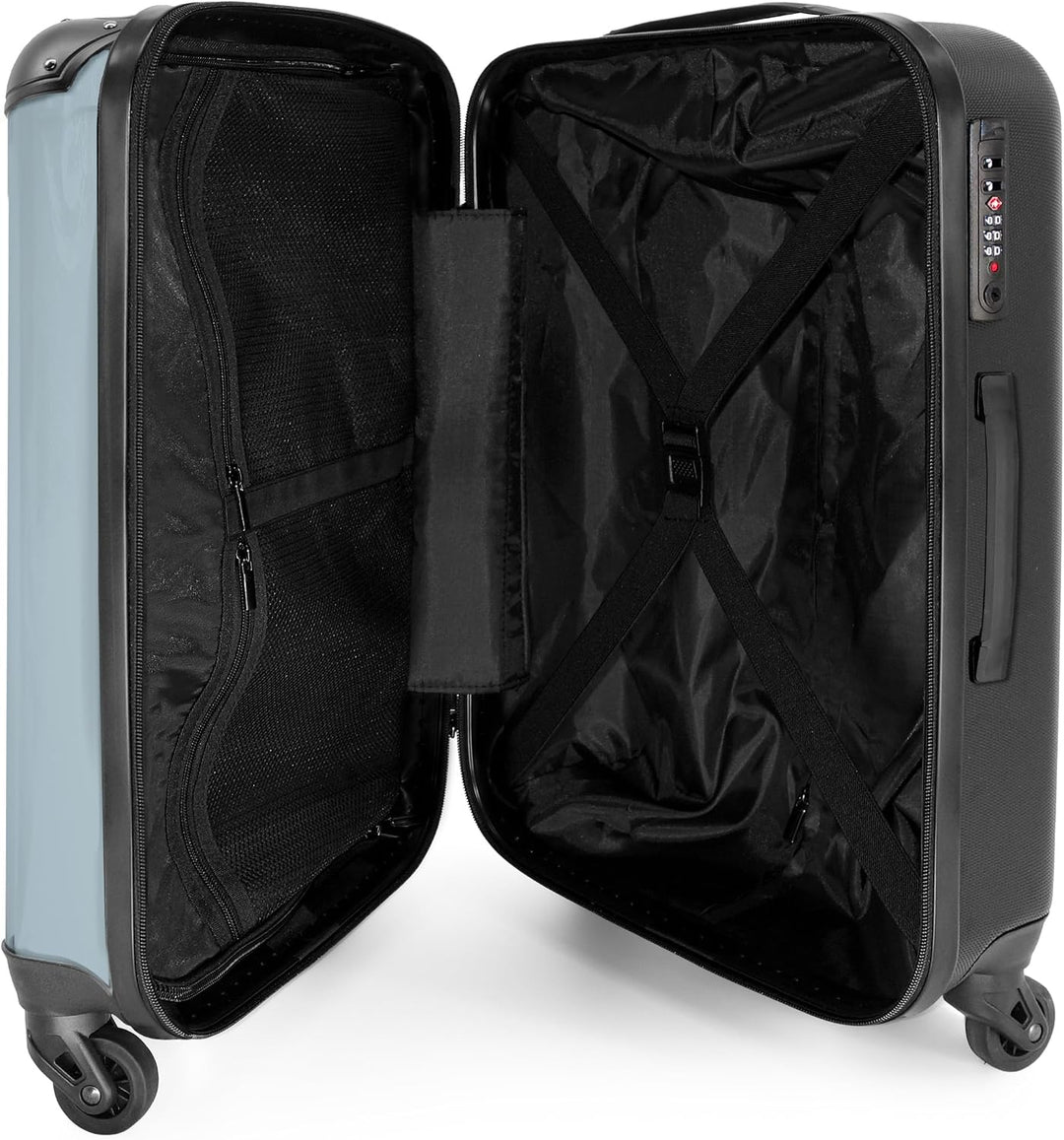 NoBoringSuitcases.com® Kinderkoffer Jungen, 67 cm - 72 L - Reisekoffer mit Rollen Gross - Hartschale