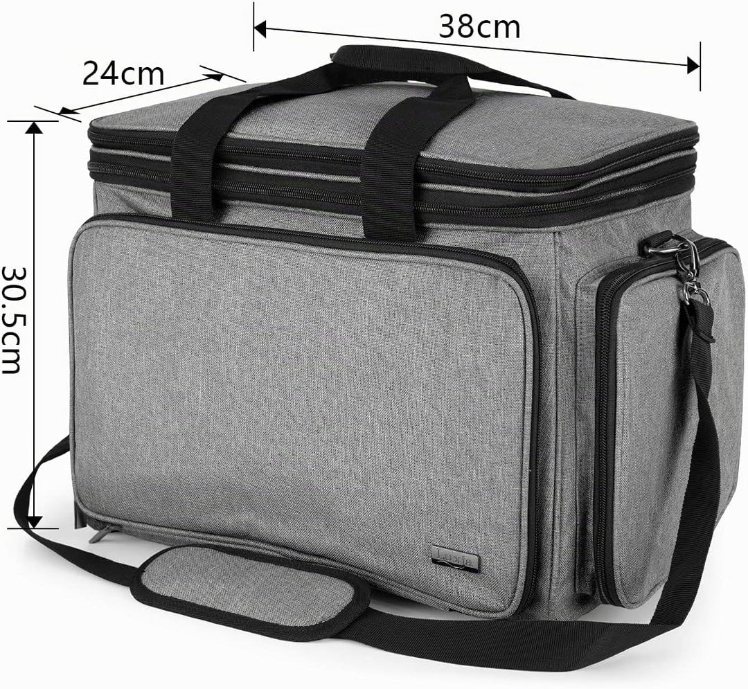 Luxja Wolle Tasche für Garn, Handarbeitstasche für Stricken, Stricktasche für Garn Stränge, Häkelnad