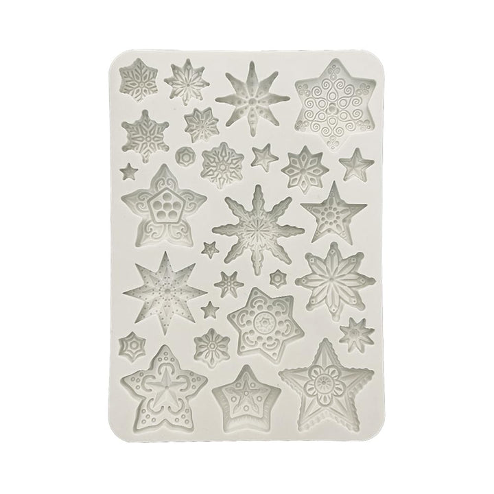 Stamperia - Silicone Mould A5 for Scrapbooking, Albums, Bullet Journals and More, Stars, Non-Stick,