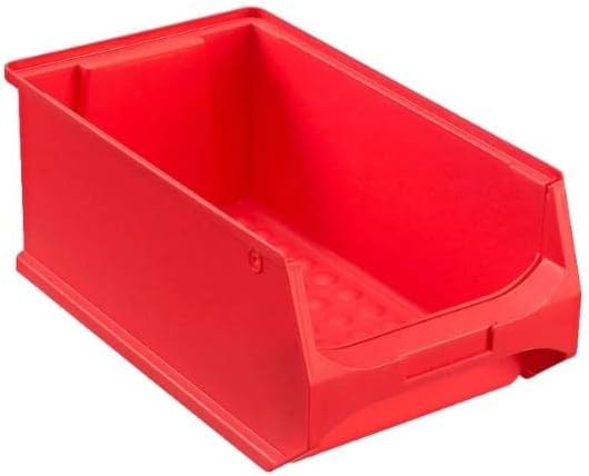 Rote Sichtlagerbox 4.0 | HxBxT 15x20x35cm | 7,2 Liter | Sichtlagerbehälter, Sichtlagerkasten, Sichtl