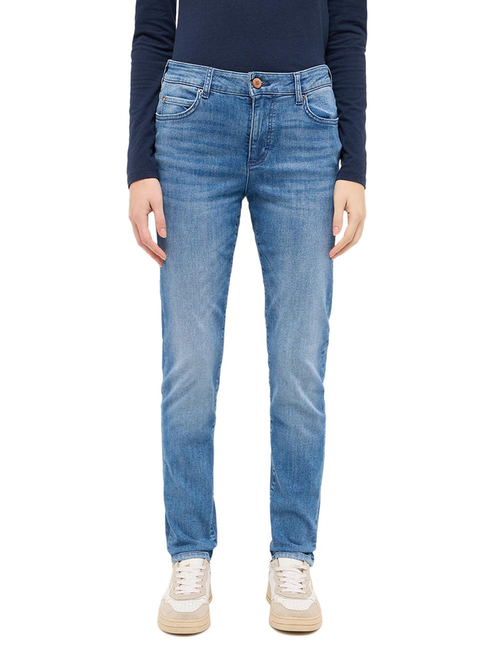 MUSTANG Damen Jeans Hose Crosby 26W / 30L Mittelblau 402, 26W / 30L Mittelblau 402