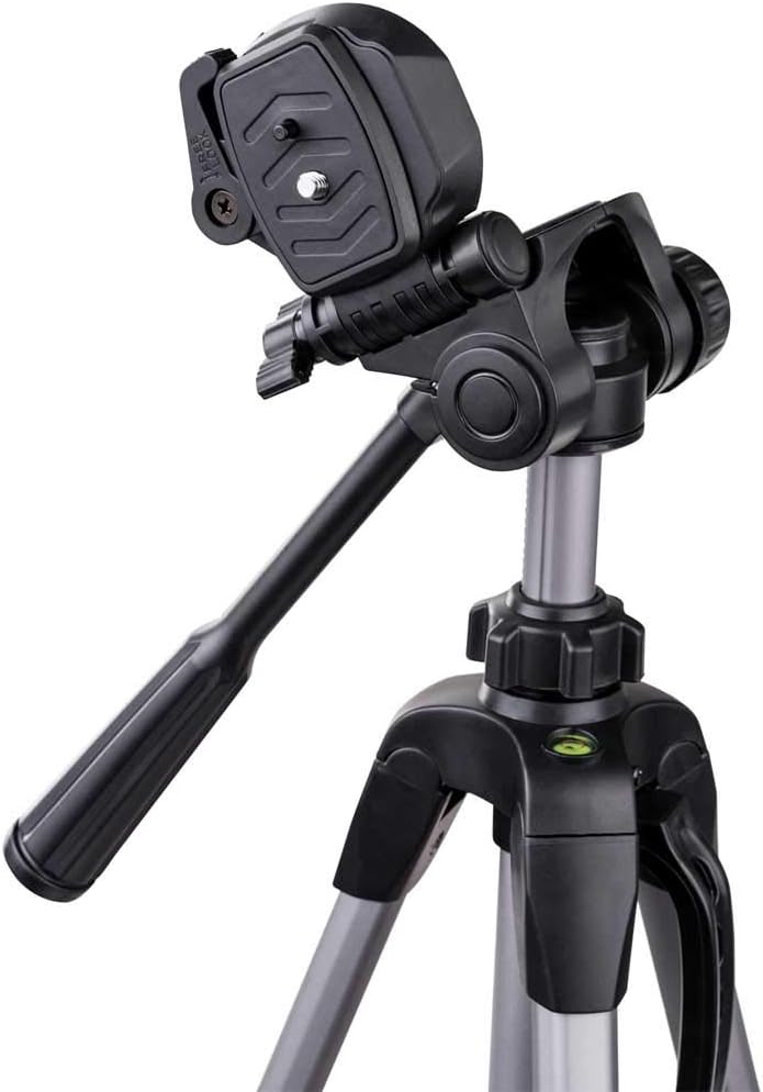 Dorr 380064 Friend IV Stativ mit 3-Wege-Schwenkkopf, Aluminium, Schwarz