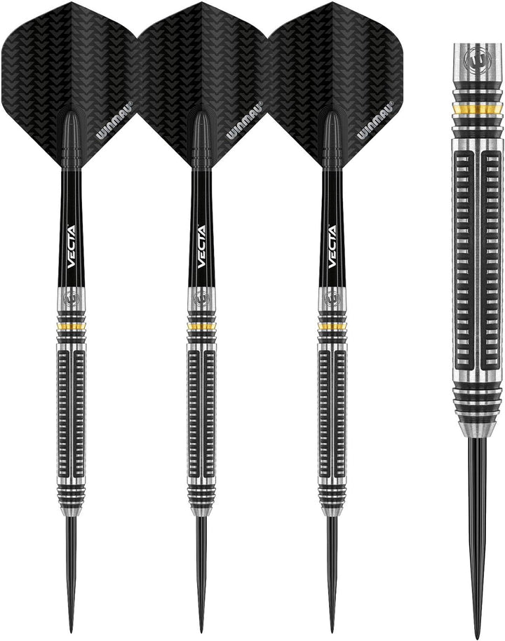 WINMAU Zinati 26 Gramm Profi Wolfram Steeltip Dartpfeile Set mit Flights und Schäfte