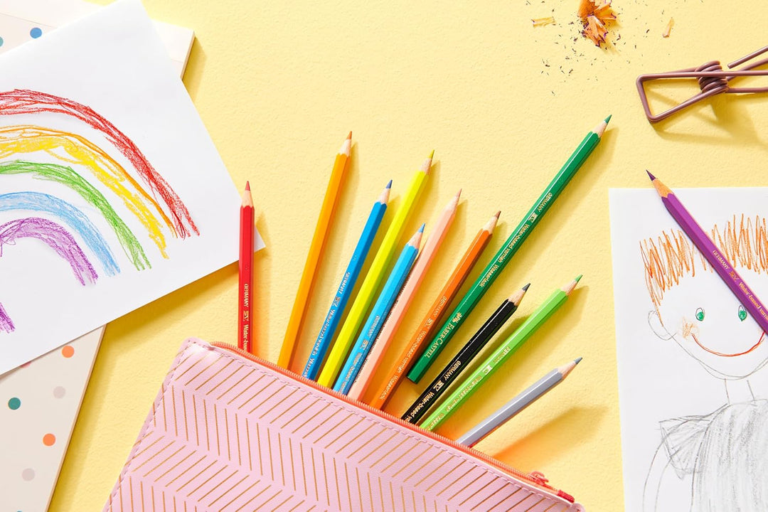 FABER-CASTELL 115886 - Buntstifte Hexagonal, 36er Metalletui Metalletui 36er bunt, Metalletui 36er b