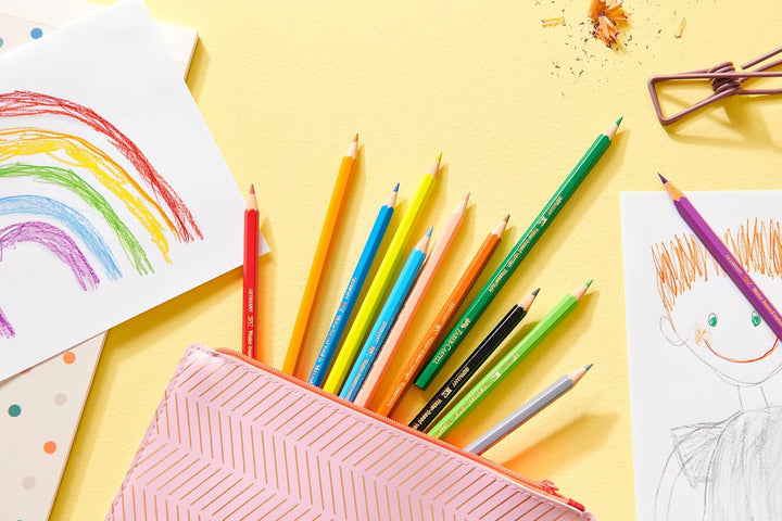 FABER-CASTELL 115886 - Buntstifte Hexagonal, 36er Metalletui Metalletui 36er bunt, Metalletui 36er b