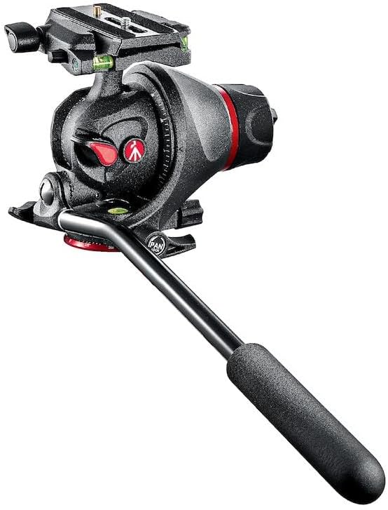 Manfrotto Foto-Videokopf mit 501PL Schnellwechselplatte 5, Kugelkopf für Kamerastative, kompatibel m