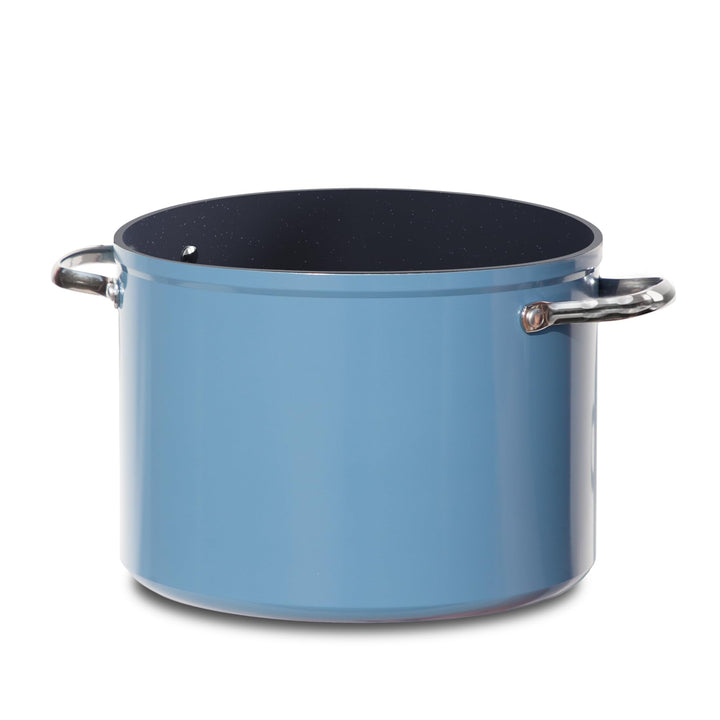 Nuwave 7,6L Gesundes Duralon Blue Keramik Antihaft-Suppentopf in Gemütlichem Blau, PFAS-frei, Spülma