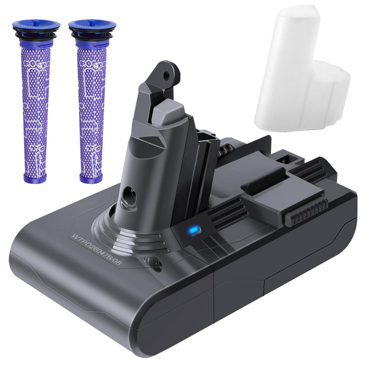 Waitley V6 Akku, 6000mAh Ersatzakku für Dyson V6 DC62 DC59 DC61 DC58 DC72 DC74 SV03 SV04 SV05 SV06 S