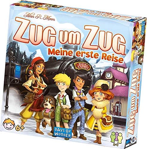 Days of Wonder, Zug um Zug – Meine erste Reise, Kinderspiel, Brettspiel, 2-4 Spieler, Ab 6+ Jahren,
