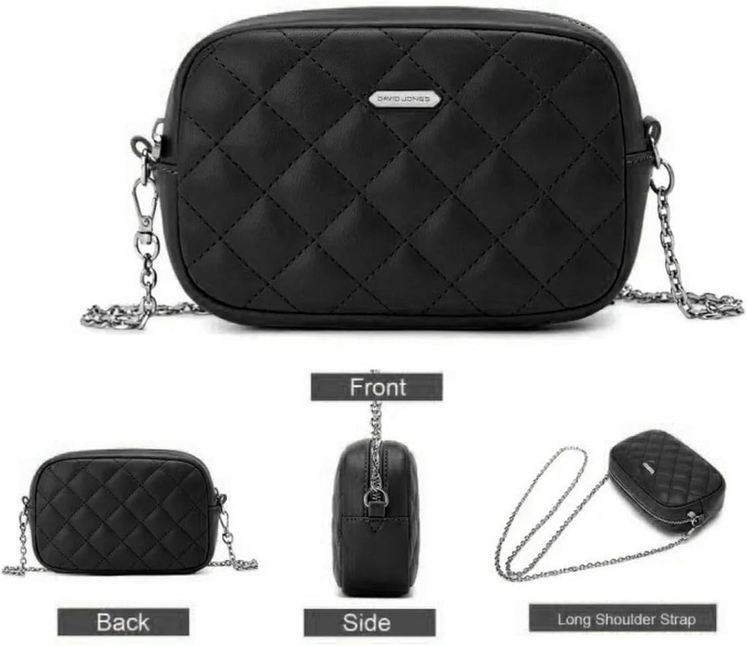 David Jones - Dämen Kleine Umhängetasche - Frau Mini Handtasche PU Leder - Handy Tasche Multi Tasche