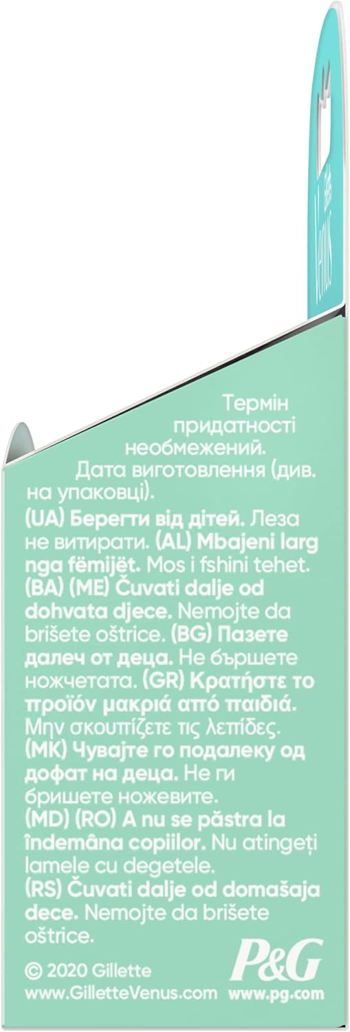 Gillette Venus Deluxe Smooth Sensitive Ersatzklingen für Damenrasiermaschine, (4 Stück), Maschinen E