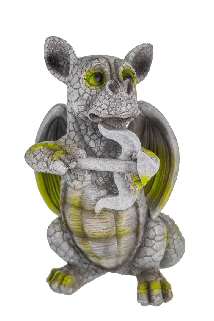Kremers Schatzkiste Drachenkind Amor mit Pfeil und Bogen Drache Figur Gartenfigur Liebe