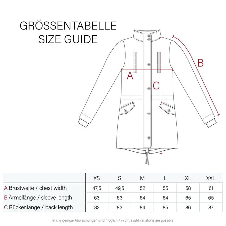 MARIKOO Damen Mantel Trenchcoat Wintermantel Übergangs Jacke Parka Lang B819 S Forest-Green, S Fores