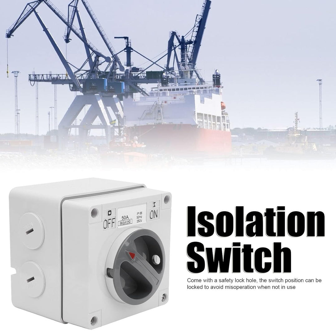 IP66 Wasserdichter Schalter 250V 2 Positionen Drehwahlschalter Staubdichter Ein Aus Schalter für den