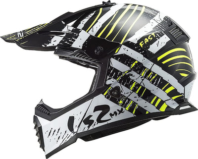 LS2, Crosshelme motorrad Fast evo verve black white, XXL XXL black white, XXL black white