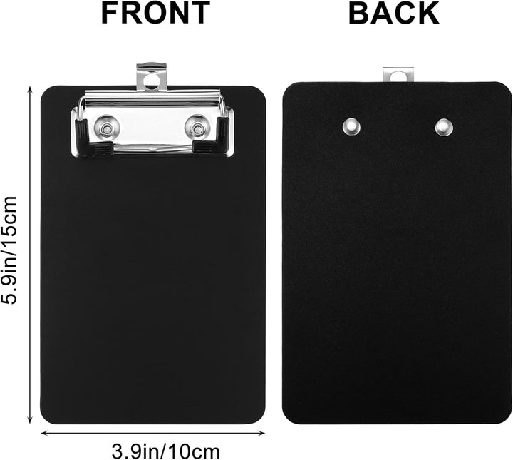 12 Stück Mini Klemmbrett 10X15CM Klein Schreibbrett Clipboard für Hotels, Bar, Kneipe, Restaurant (S