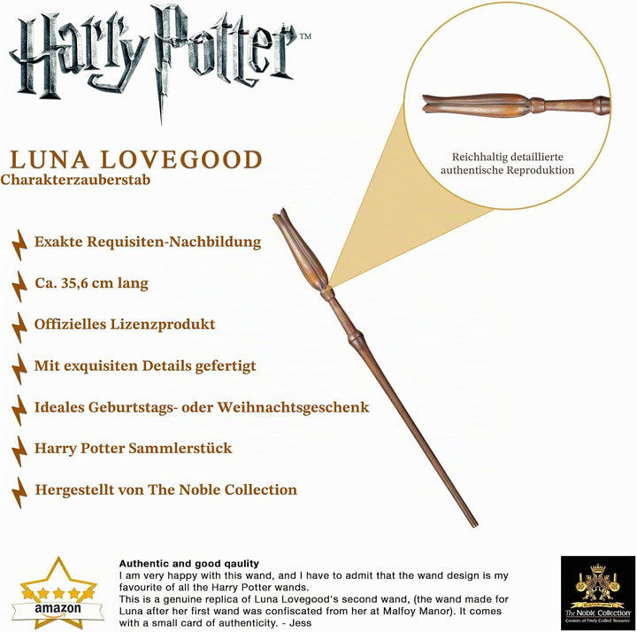 The Noble Collection Luna Lovegoods Zauberstab