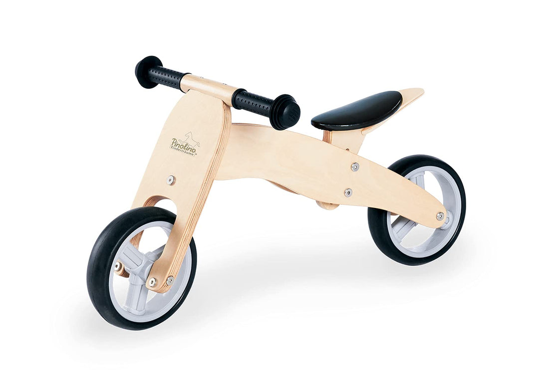 Pinolino Mini-Laufdreirad Charlie, aus Holz, 4-fach umbaubar, Sattel 6-fach höhenverstellbar, für Ki