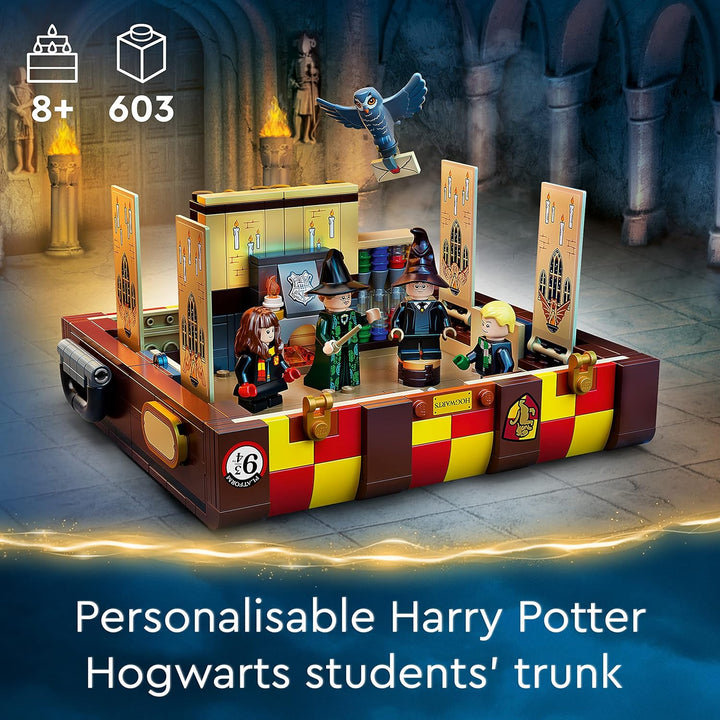 LEGO 76399 Harry Potter Hogwarts Zauberkoffer, Spielzeug mit Minifiguren und jeder Menge Zubehör, Ge