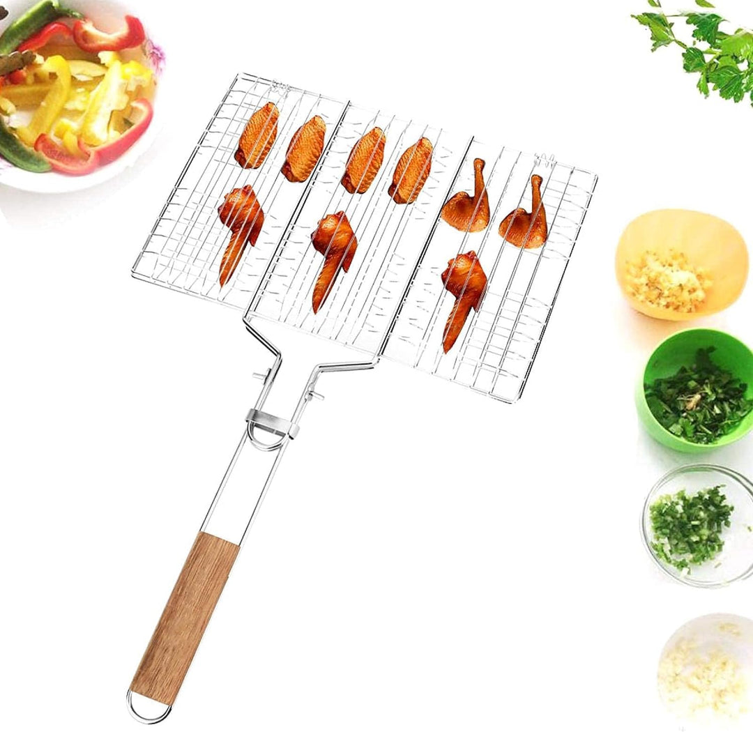 Tyenaza Edelstahl Grillnetz, Grillnetz Grillkorb BBQ Maschendrahtgrill, Metallnetz Professioneller G