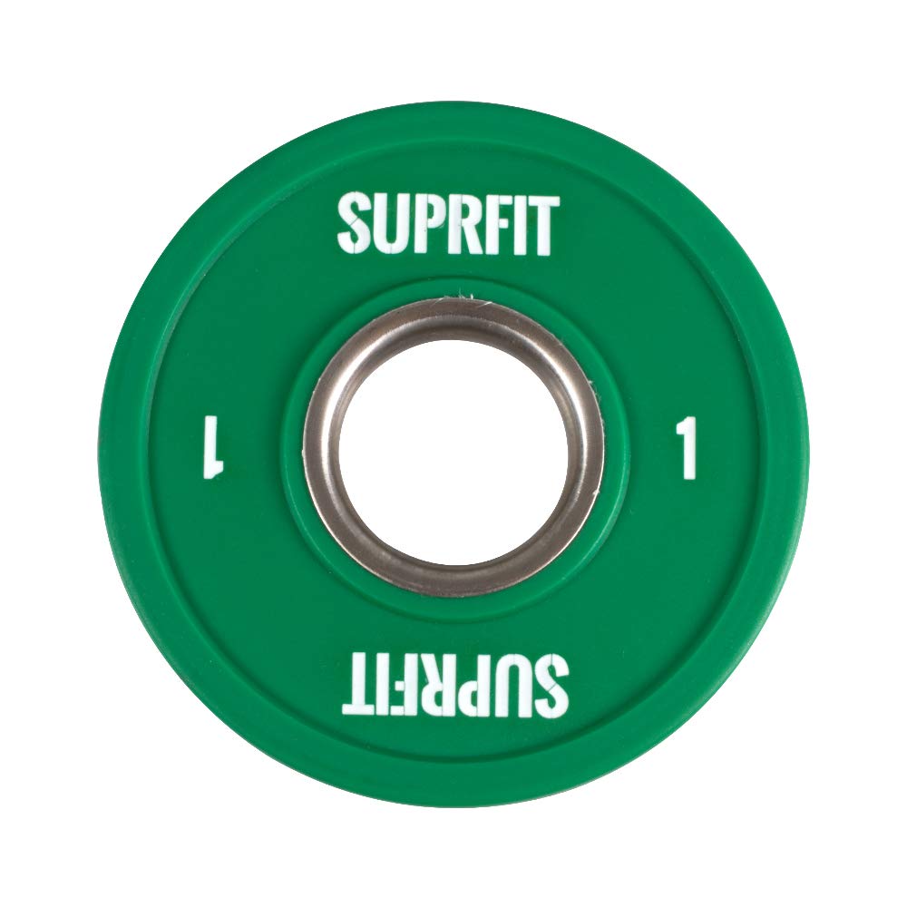 Suprfit Mini PU Bumper Plates - gummierte Hantelscheiben für Techniktraining mit der Hantelstange, E