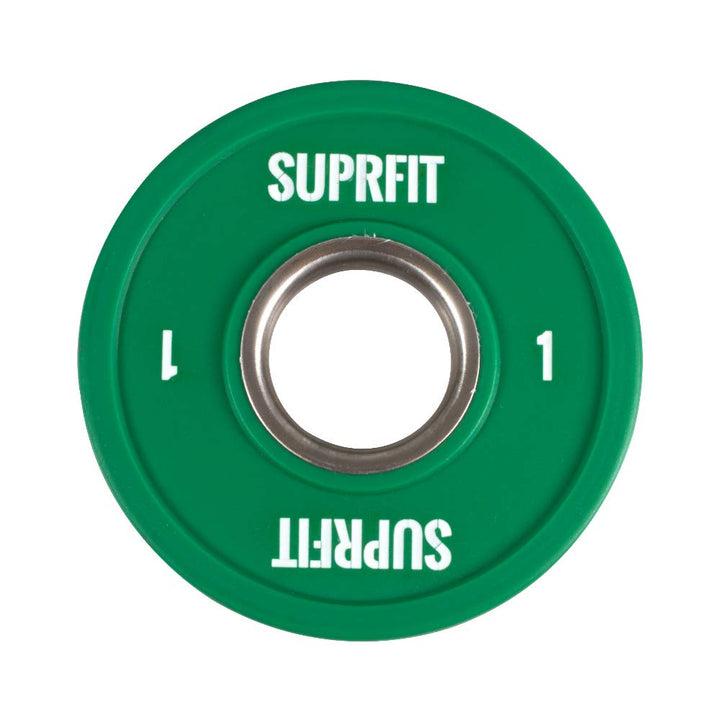 Suprfit Mini PU Bumper Plates - gummierte Hantelscheiben für Techniktraining mit der Hantelstange, E
