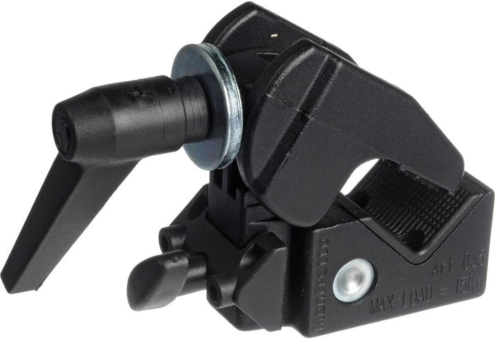 Manfrotto 035 Superclamp Universal Befestigungs-Mechanismus (Aluminium) schwarz Klemme ohne Bolzen,