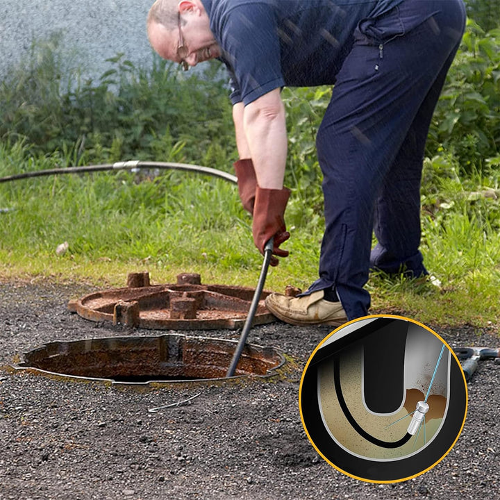 Monave Rohrreinigungsschlauch für Kärcher 15m Abflussreiniger, Rohrreiniger mit Kärcher K2-K7/HD/HDS