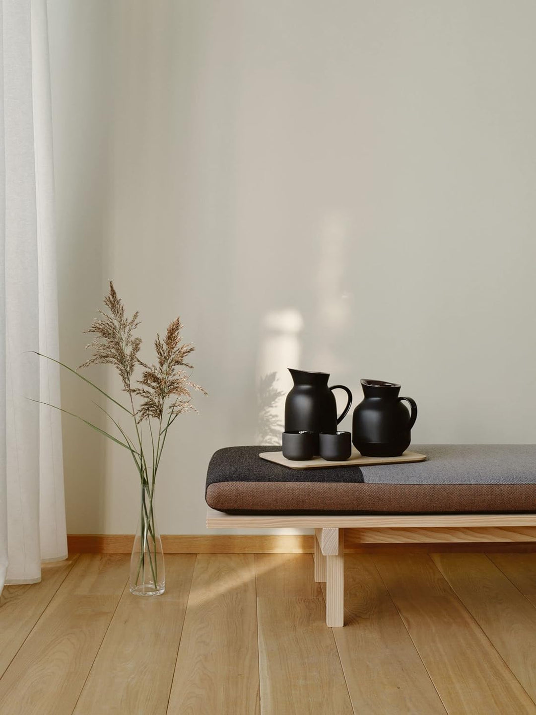 Stelton Isolierkanne Amphora - Teekanne, Thermoskanne, Thermosflasche | 1-Liter-Kunststoffkanne mit