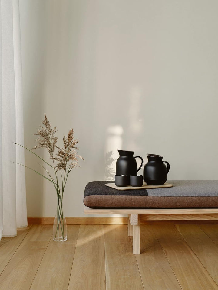 Stelton Isolierkanne Amphora - Teekanne, Thermoskanne, Thermosflasche | 1-Liter-Kunststoffkanne mit