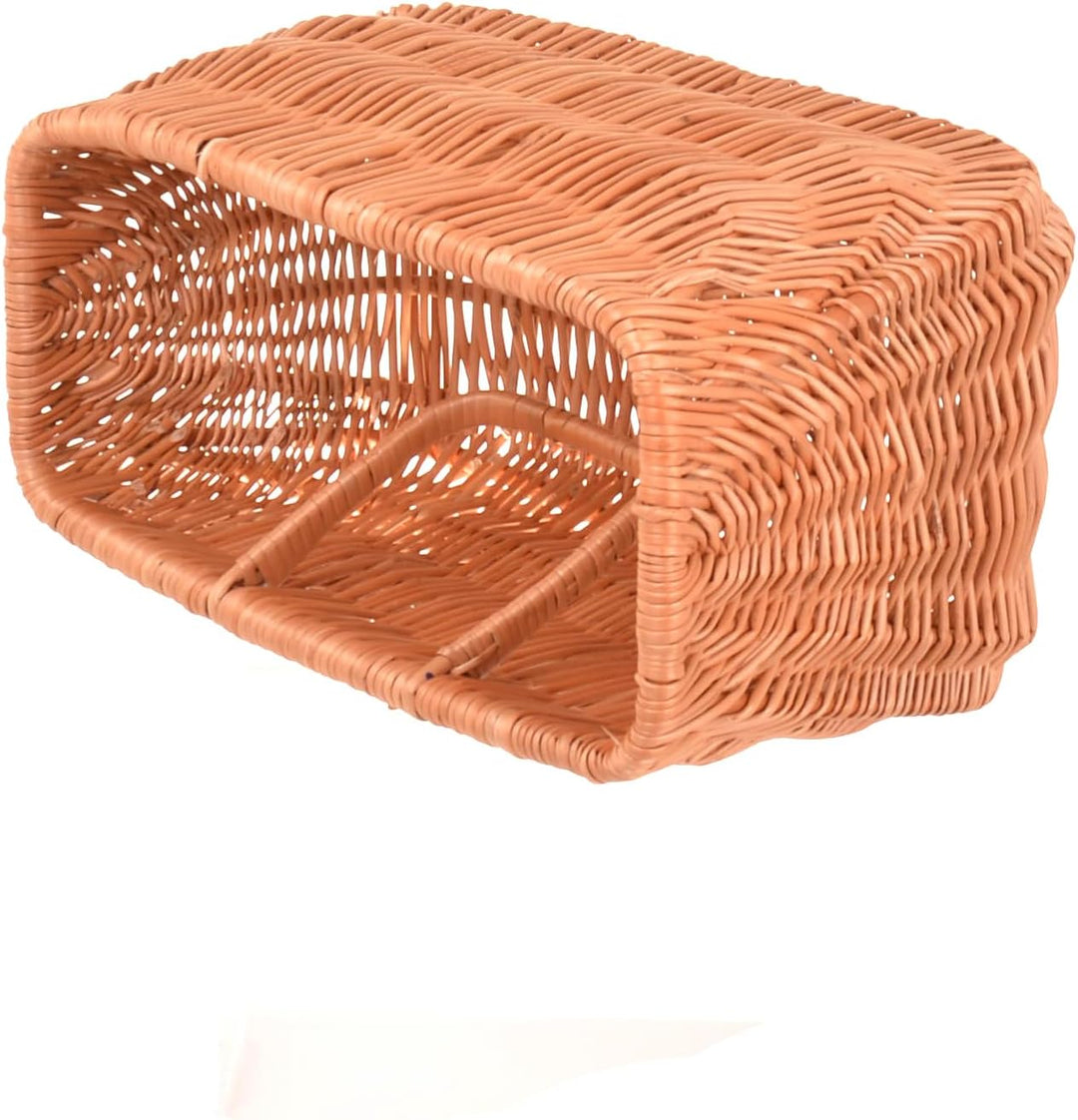 Henkelkorb, Natural Einkaufskorb, Korbtasche aus Weide geflochten, Flechttasche mit Henkel, Picknick
