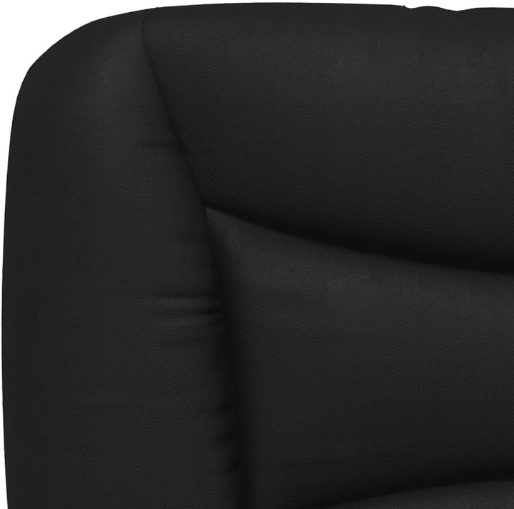 vidaXL Kopfteilkissen Hvar Schwarz 100 cm Kunstleder, Schwarz 100 cm