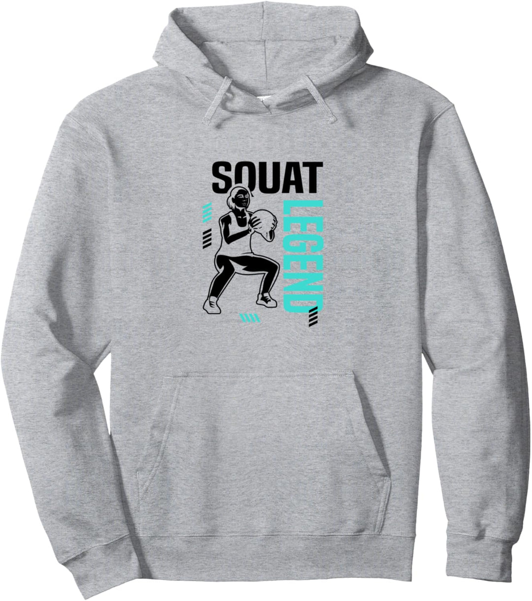 Squat Legend Powerlifter Krafttraining Fitnessstudio Pullover Hoodie