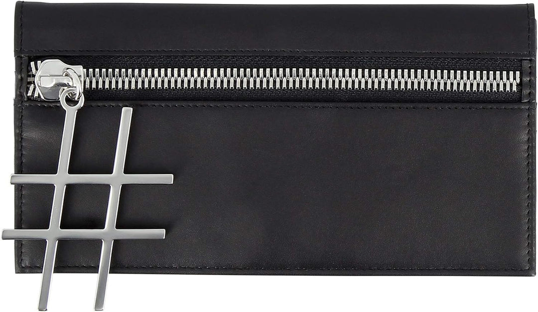 DUDU Damen Portemonnaie Elegant aus Leder schlankes Design mit Reissverschluss und Kreditkarten-Fäch