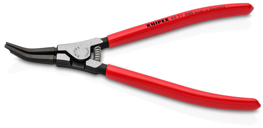 Knipex Montagezange für Sprengringe auf Wellen brüniert, mit Kunststoff überzogen 200 mm 45 21 200