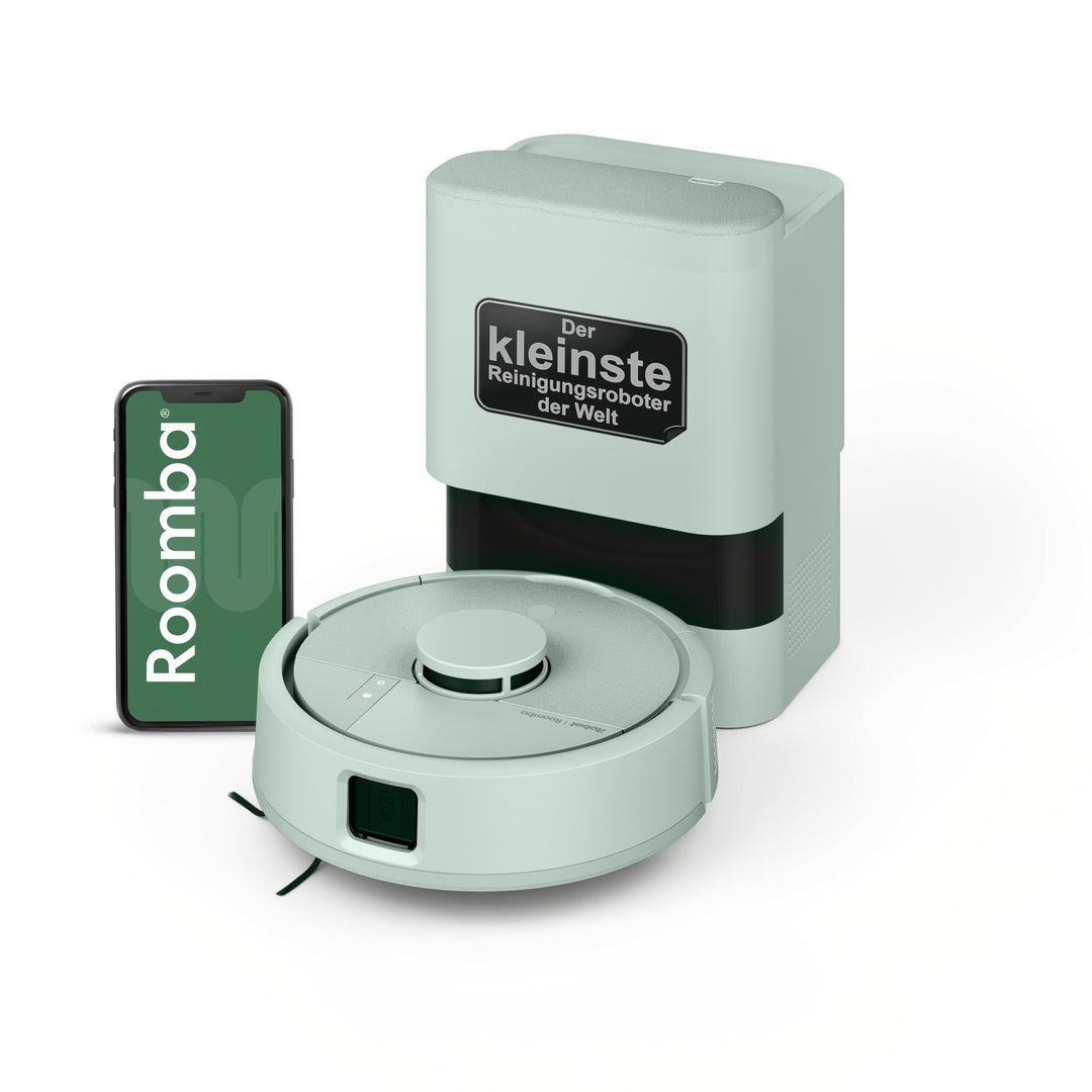 iRobot Roomba® Mini Saug- & Wischroboter + AutoEmpty™ Dock, Minze, Minze