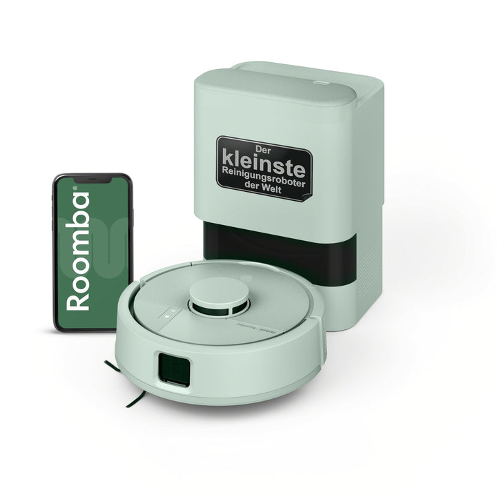 iRobot Roomba® Mini Saug- & Wischroboter + AutoEmpty™ Dock, Minze, Minze
