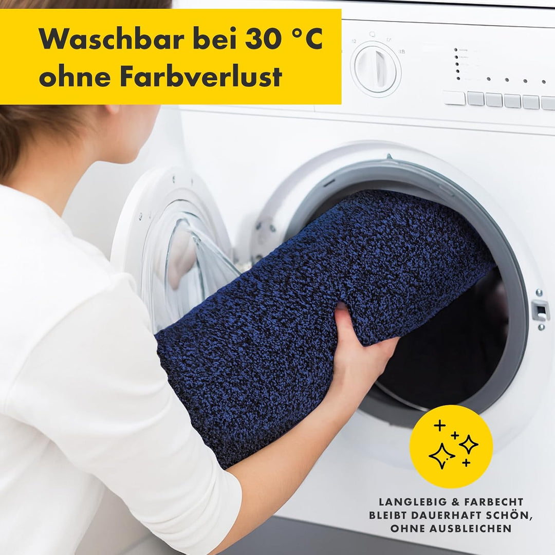 Floordirekt Schmutzfangmatte NASA, Dunkelblau - 60 x 150 cm Fussmatte, Türmatte für Eingangsbereich