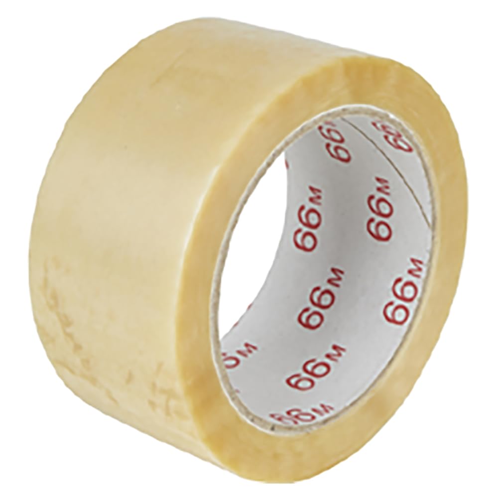 FRANZ MENSCH 36 Stück Burmann Packband mit Naturkautschuk-Kleber, ca. 52my, leise abrollend | PVC, t