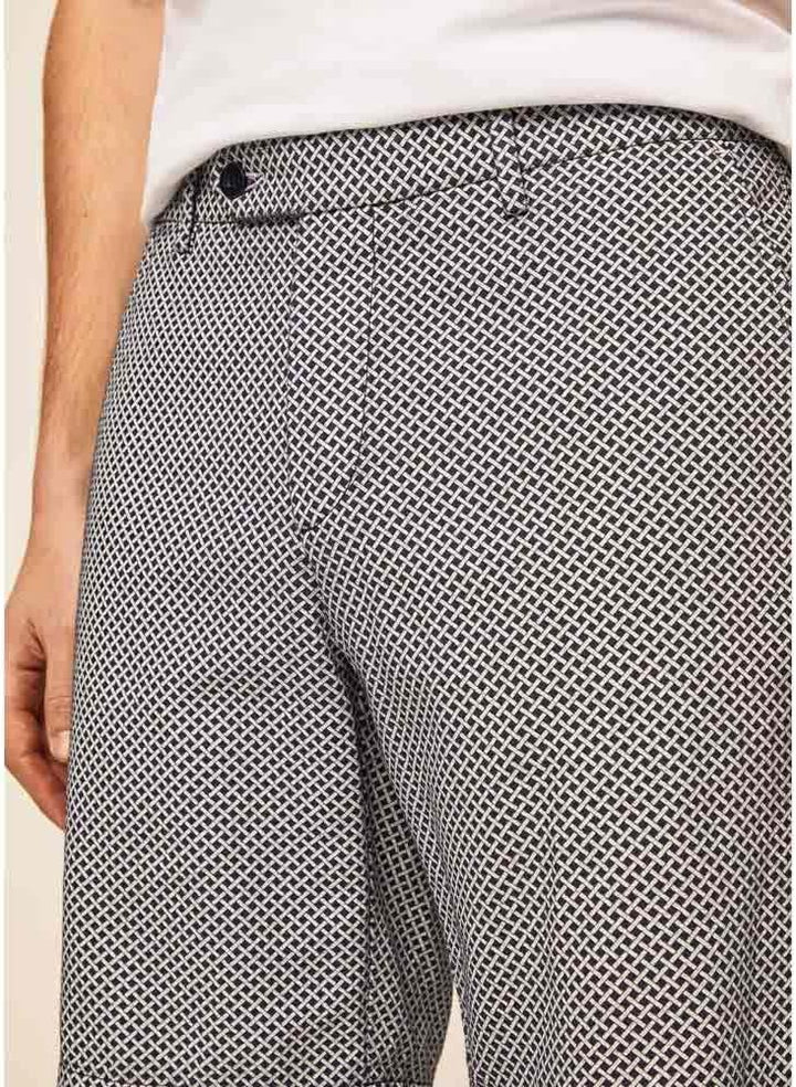 Hackett London Herren Basketweave Print Shorts 38W Blau, 38W Blau