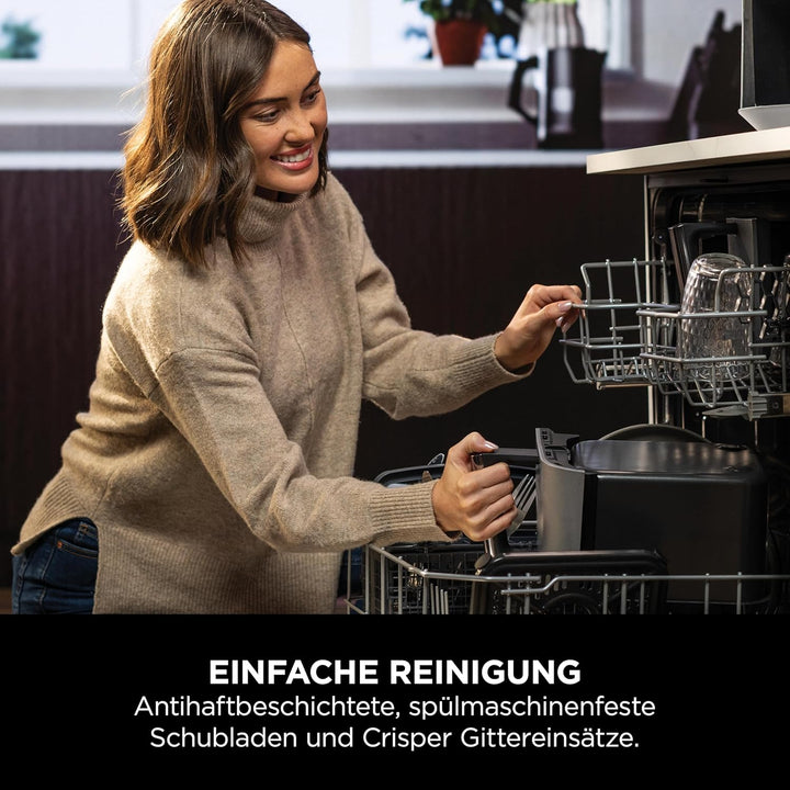 Ninja Dual Zone Digital Air Fryer, 2 Schubladen, 6-in-1, Heissluftfritteuse, 9,5L, Heissluft-Frittie