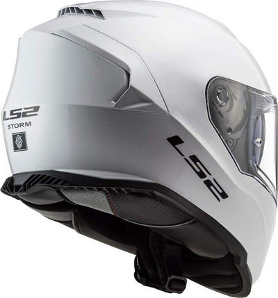 LS2 1080010023XL Motorradhelm Full Face FF800 Storm Solid, Unisex, Weiss, 3XL 3XL Bianco, 3XL Bianco