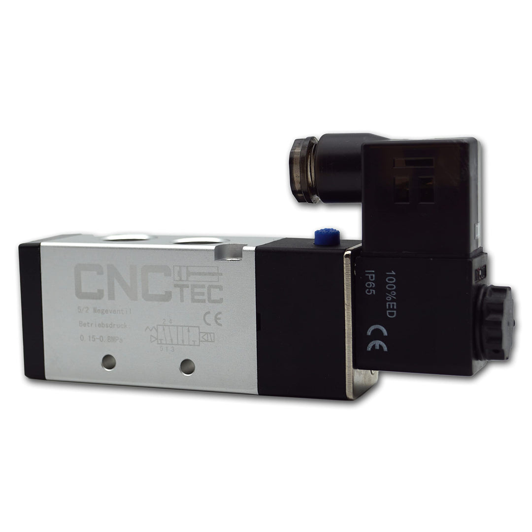 Pneumatikventil Magnet- Wegeventil 5/2 Wege 3/8" (5/2 Wege 3/8" 24 Volt DC) 5/2 Wege 3/8 24 Volt Dc,